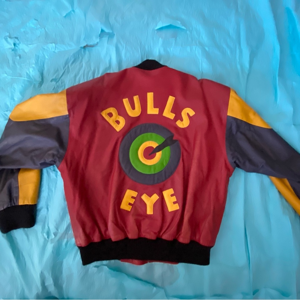 SOLD! RARE 80s/90s MATAR BULLSEYE LEATHER JACKET